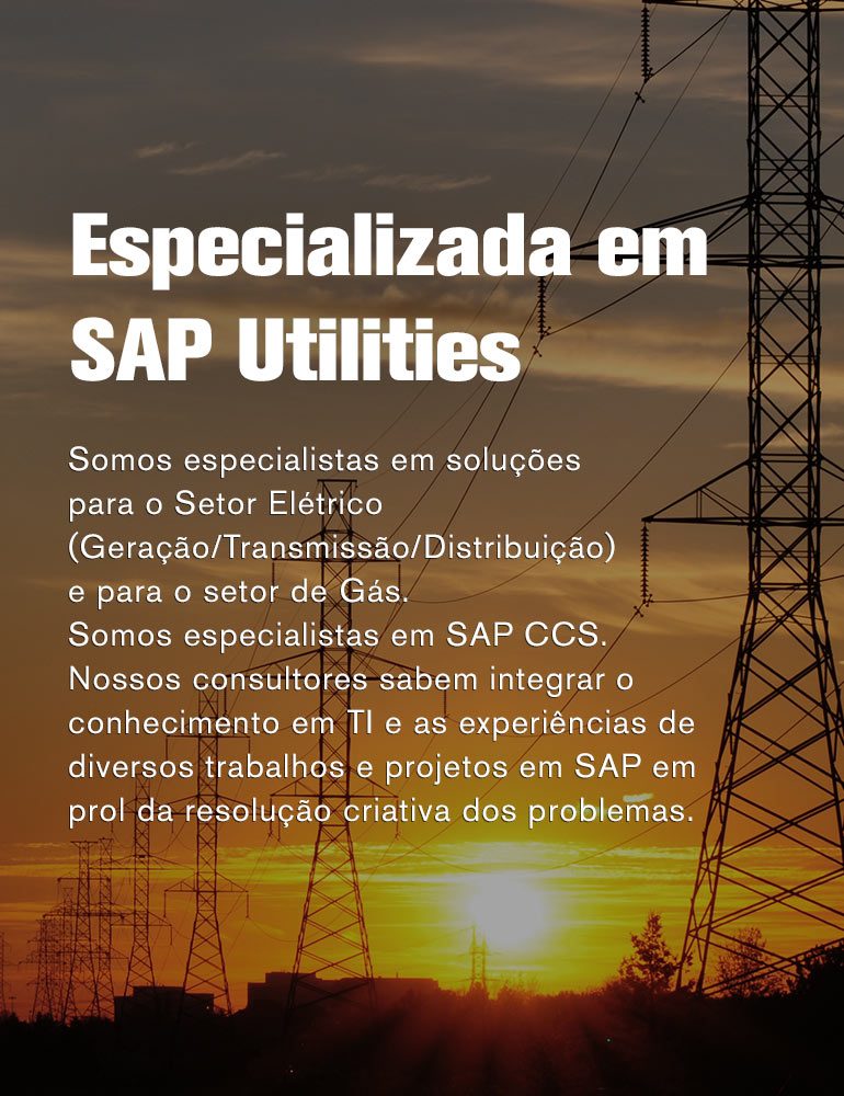 Especializada em SAP Utilities
